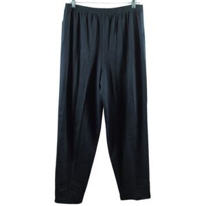 Bechamel Black Women's Stretch Pants Elastic Waist Pull On Large 034